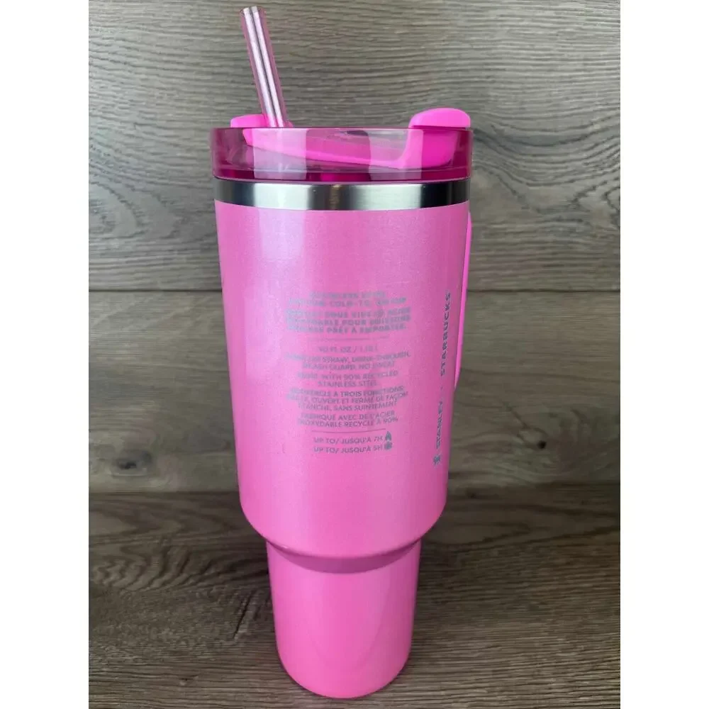 New 2024 Stanley x Starbucks Winter Pink 40oz Tumbler Target Exclusive -Open Box